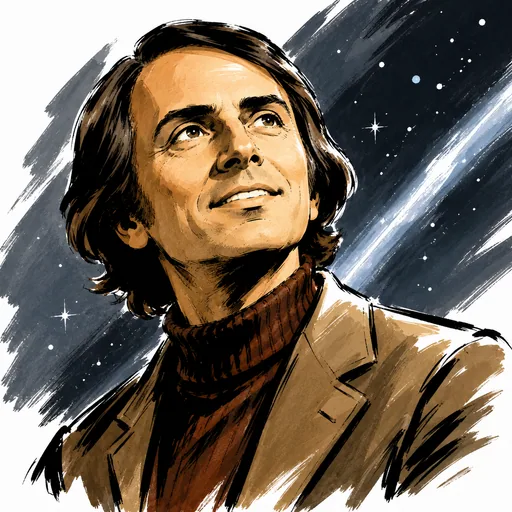 Portrait of Carl Sagan