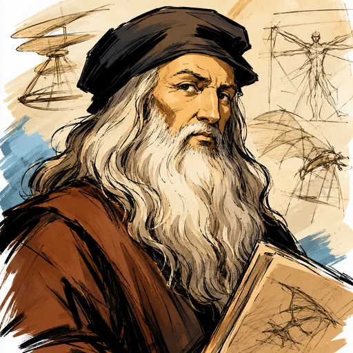 Portrait of Leonardo da Vinci
