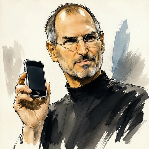 Portrait of Steve Jobs